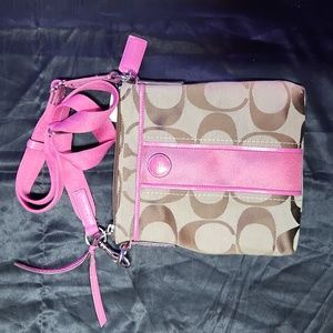 Coach crossbody bag. Perfect size for phone, keys, and wallet.